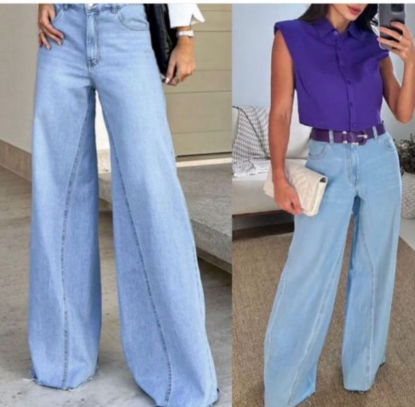 CALÇA Jeans WIDE LEG-  PANTALONA