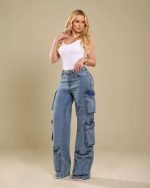Calça Jeans Cargo