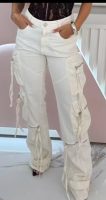 Calça Feminina Pantalona Reta Bege